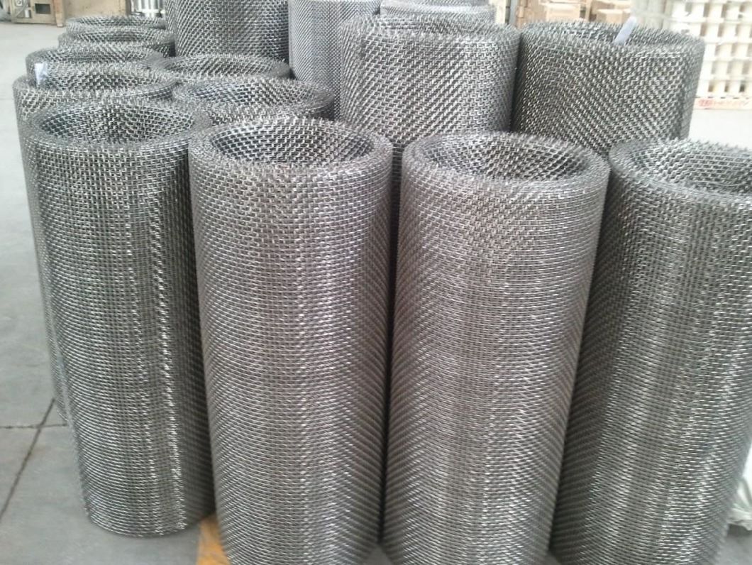 Stainless Steel /Galvanized Crimped Sand Sieving Square Woven Wire Mesh