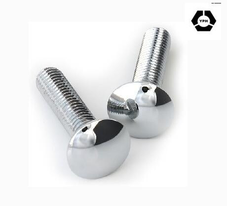 DIN603 Stainless Steel Mushroom Head, Square Neck Bolt with Black