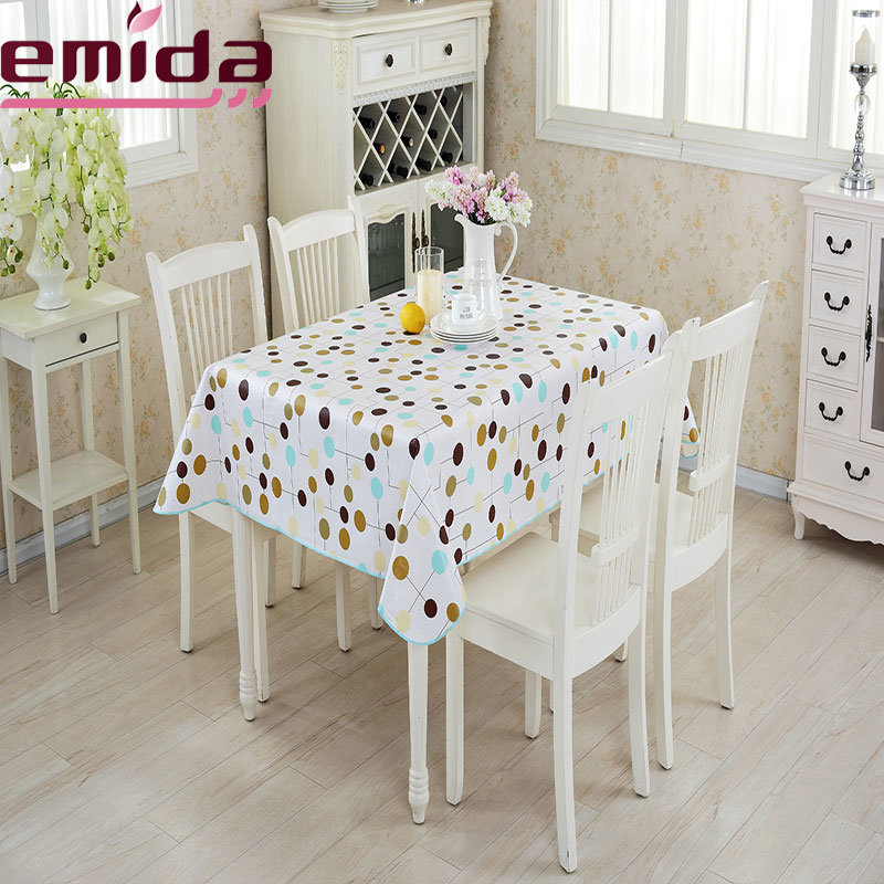 Custom Order Quality Material Printing Pink Checkered Printing Restaurant Casual PVC Tablecloth