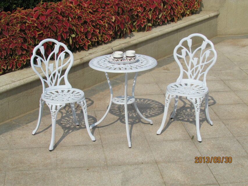 Outdoor Furniture General Use and Metal Material Cast Aluminum Patio Sets