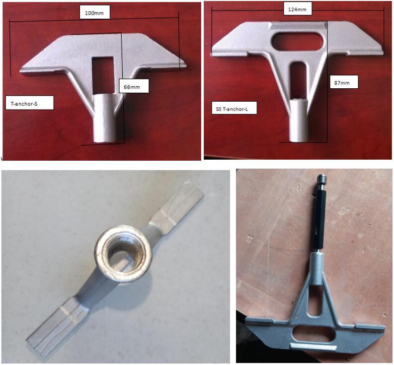 Pig Farming Equipment Penning Fastener Stainless Steel T Anchor