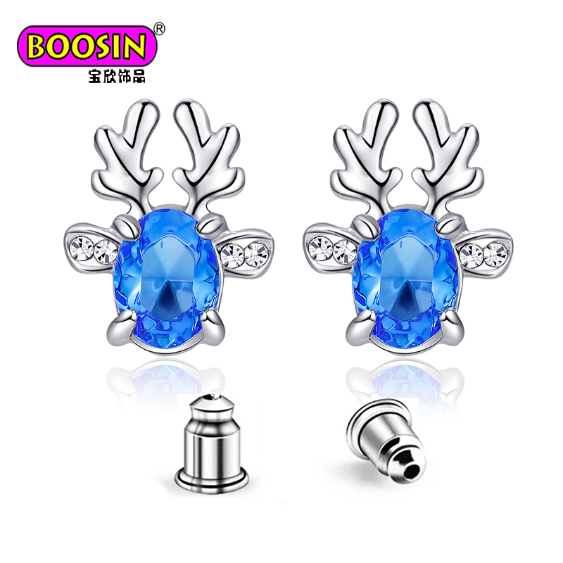 Fashion Jewelry Round 5mm CZ Diamond Stud Earrings for Women