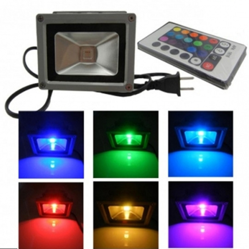 Cp-FL01-10wrgb-100W RGB LED Flood Light 10W Epileds AC85-265V Garden Lightings Outdoor Light Witih Ce, EMC, LVD, RoHSÂ  Â 