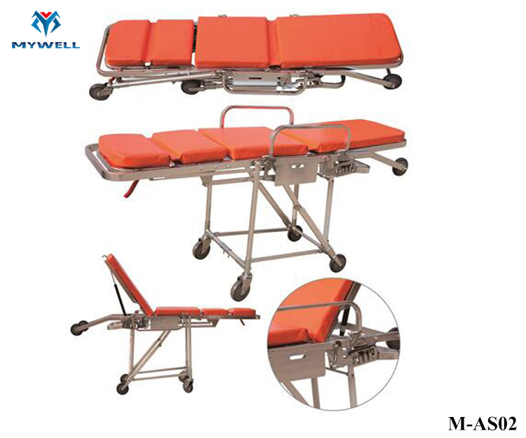 M-As02 High Quality Ambulance Chair Wheeled Type Stretcher