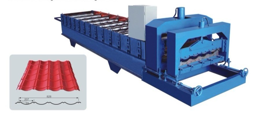 Automatic Double-Deck Roof Tile Roll Forming Machine 840mm Roof Tile