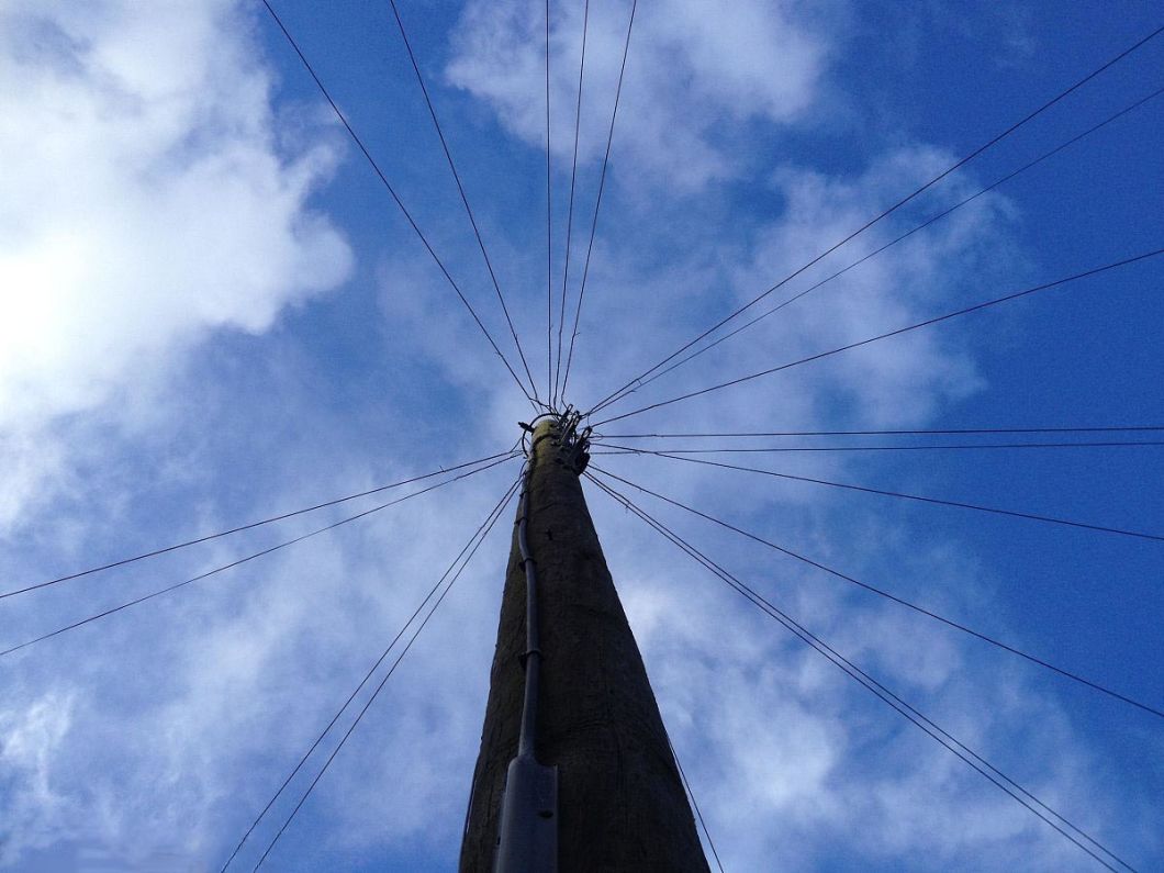 132kv Galvanized Steel Power Transmission Pole Communication Tower Tower