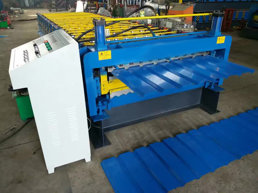 New Roof Use Double Layer Corrugated Trapezoidal Profile Steel Roofing Sheet Roll Forming Machine Roof Tile Making Machine Price