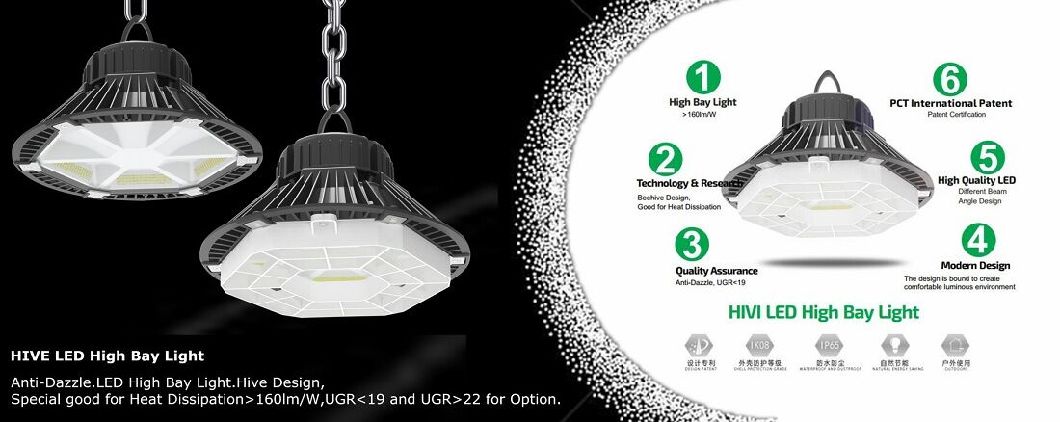 Factory Sale IP65 High Bay 150W LED Garage Light Fixtures