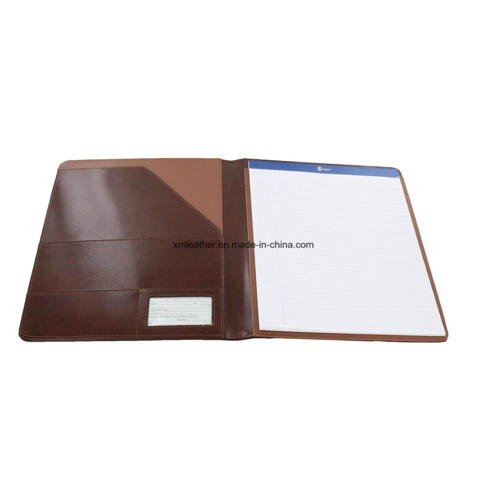 Wholesale Expanding Emobss Leather Writing A4 Presentation Folder