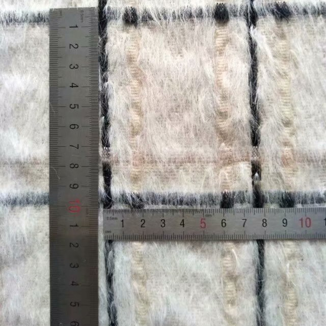 Fine Wool Checked Fabric with Alpaca for Winter Clothing Garment Fabric Textile Fabric