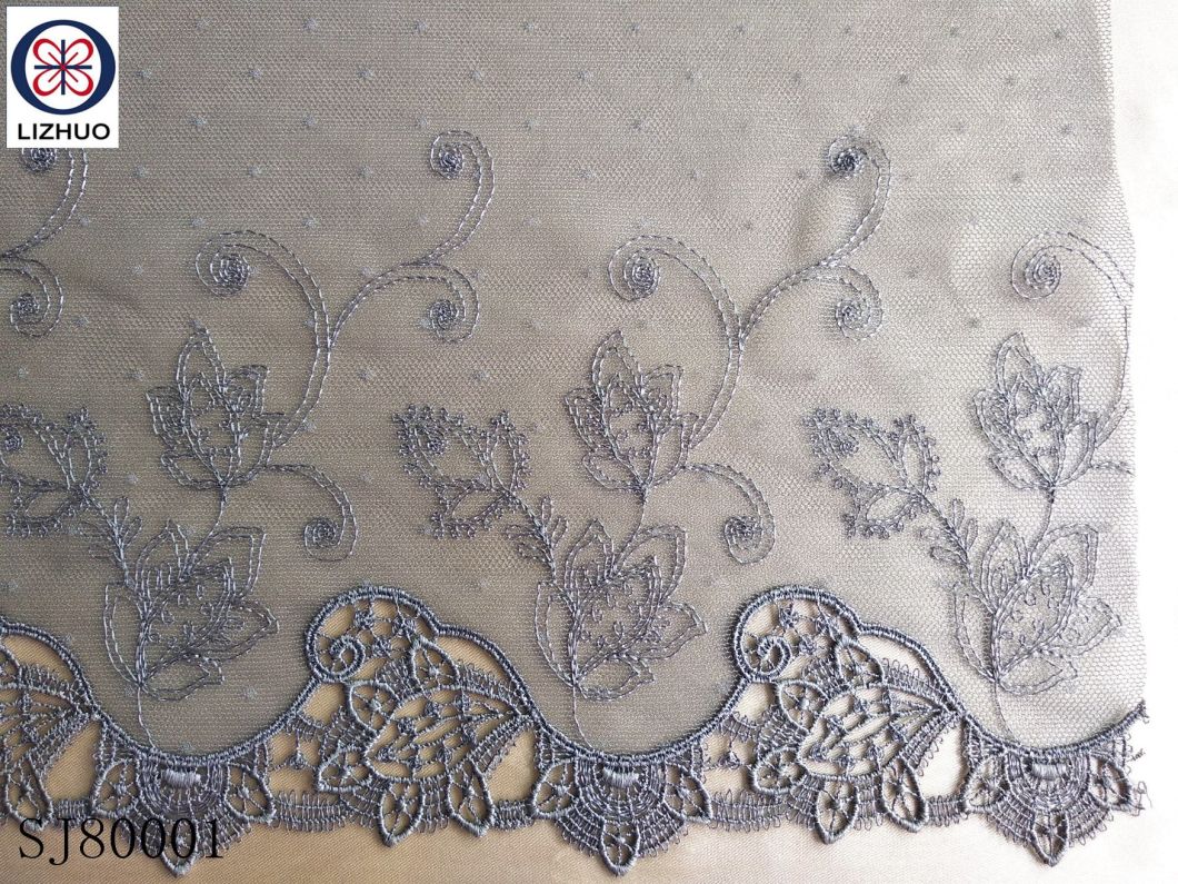 High Quality Embroidery Polyester Guipure Lace Fabric