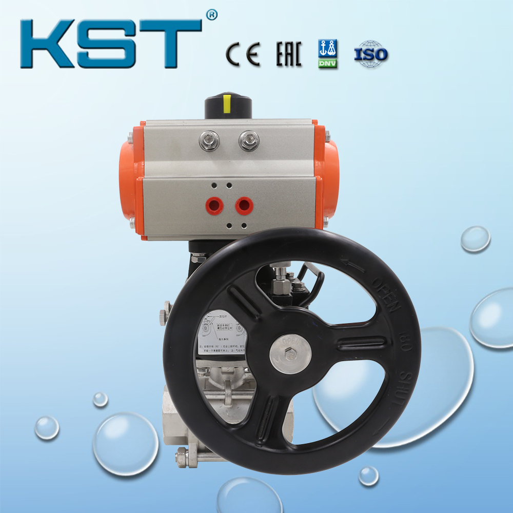 Manufacture Pneumatic Ball Valve with Gearbox