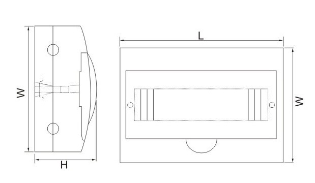 36 Way Low-Voltage Electrical Panel Board Sizes IP50 Distribution Box