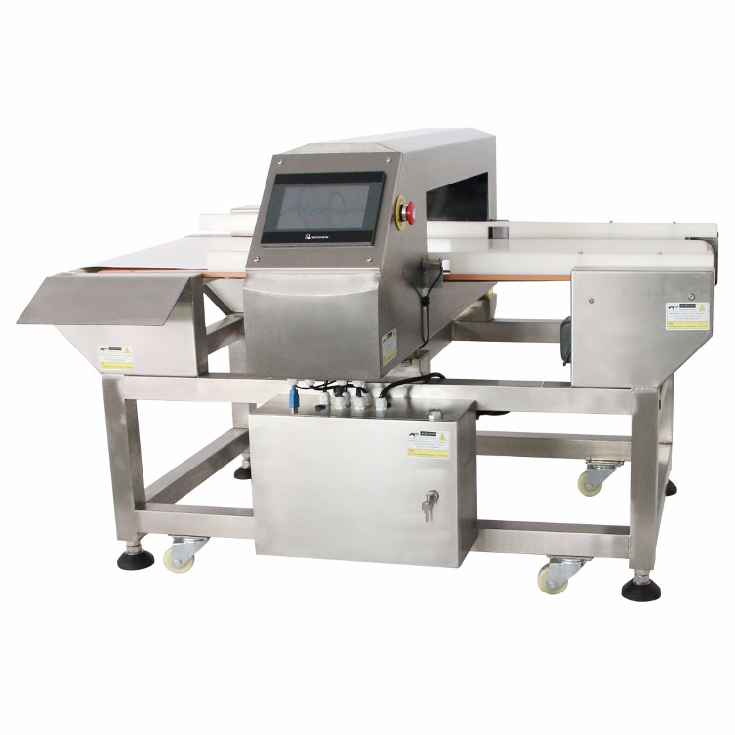 Spanish System Touch Screen Food Grade Conveyor Belt Metal Detector