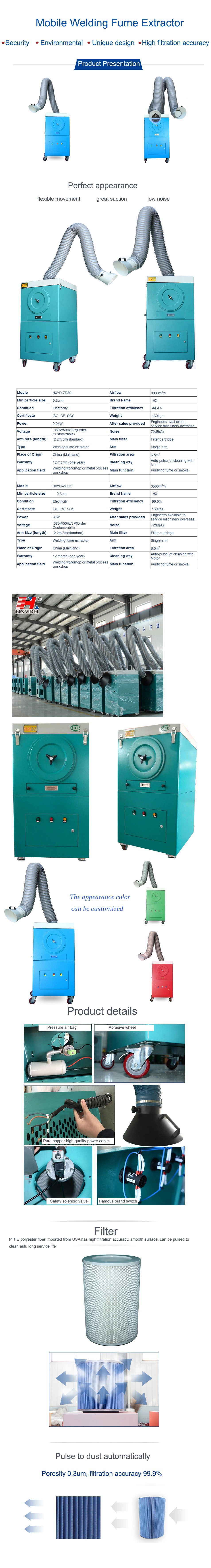 High Efficiency Purification Equipment Weilding Fume Collector Industrial Dust Collector Vacuum Cleaner