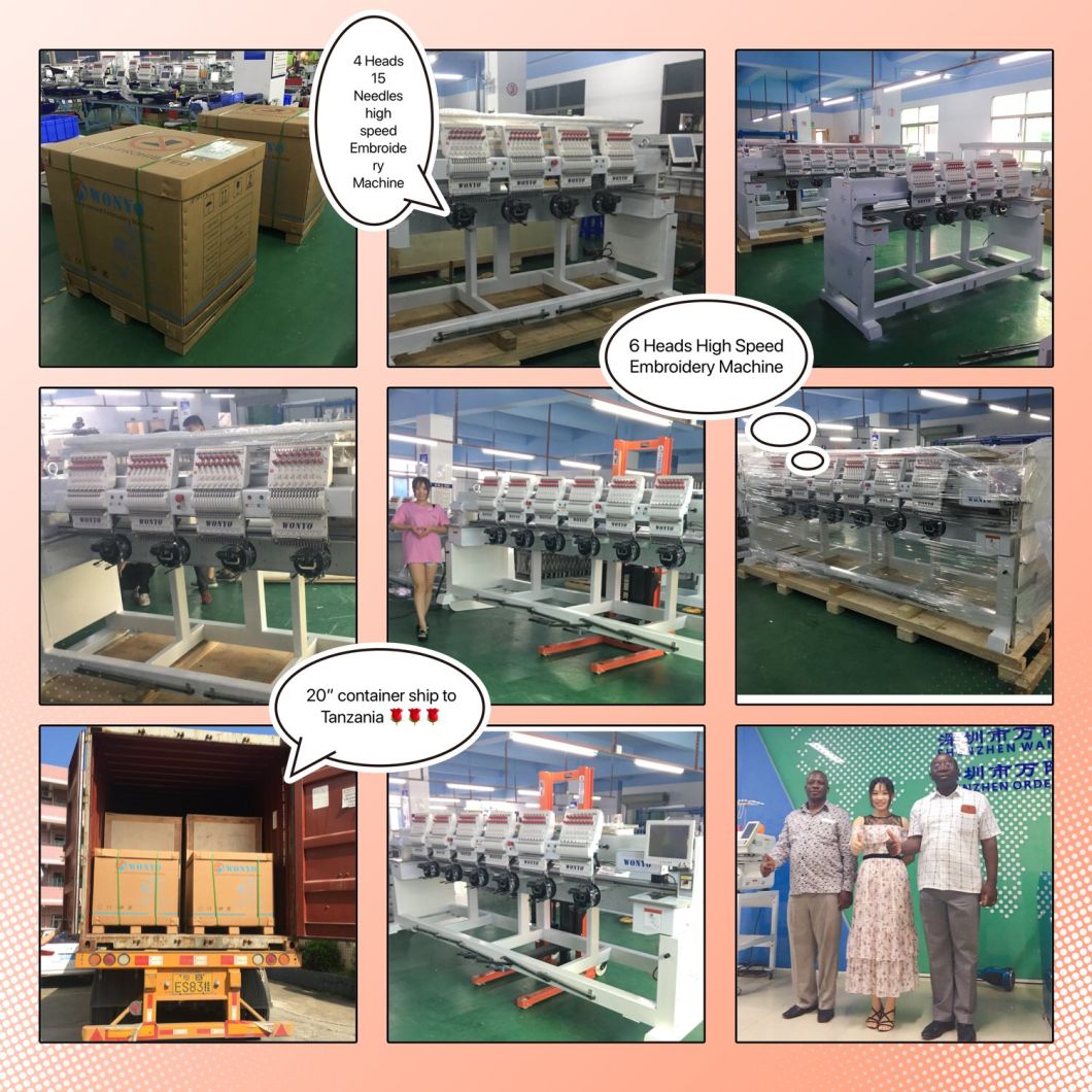 Computerized 8 Heads Embroidery Machine as Well as Feiya Machines