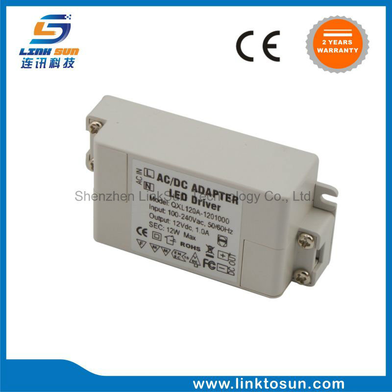 12V 1A 12W Waterproof Switching Power Supply for LED Module