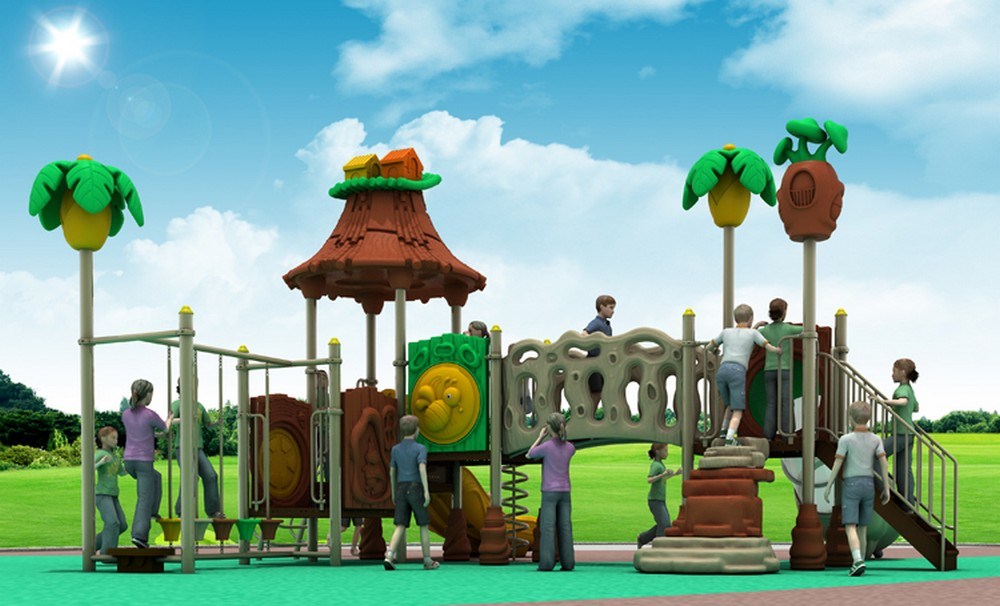 Garden Kids Playground Outdoor Plastic Slide Factory Price