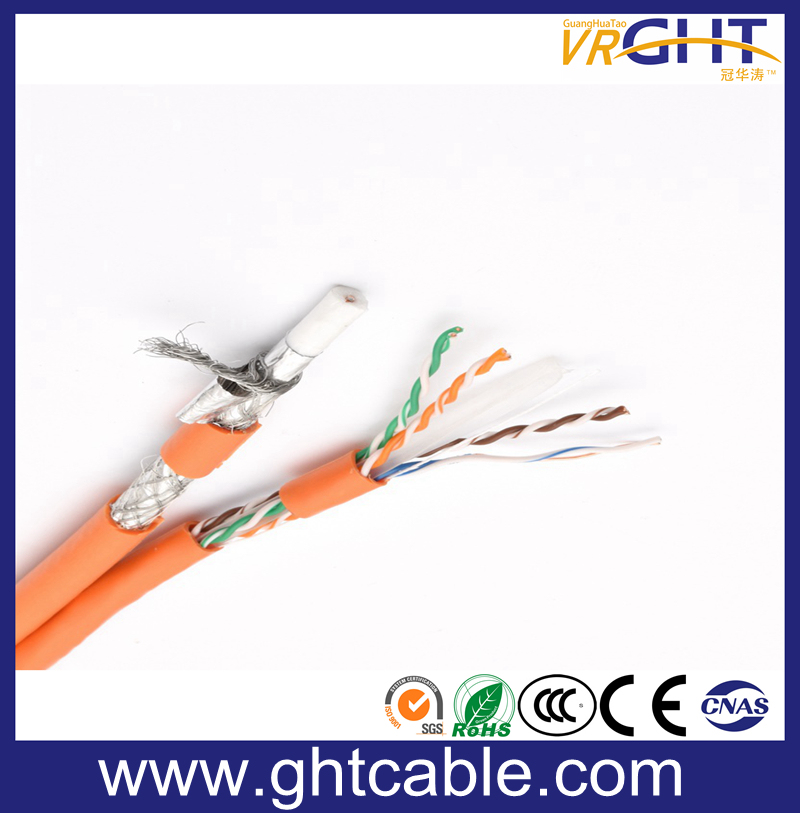 Muti-Media Network 4p Cat5e UTP Cable & RG6 Coaxial Cable