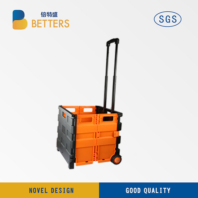 Folding Shopping Trolley with Aluminum Handle