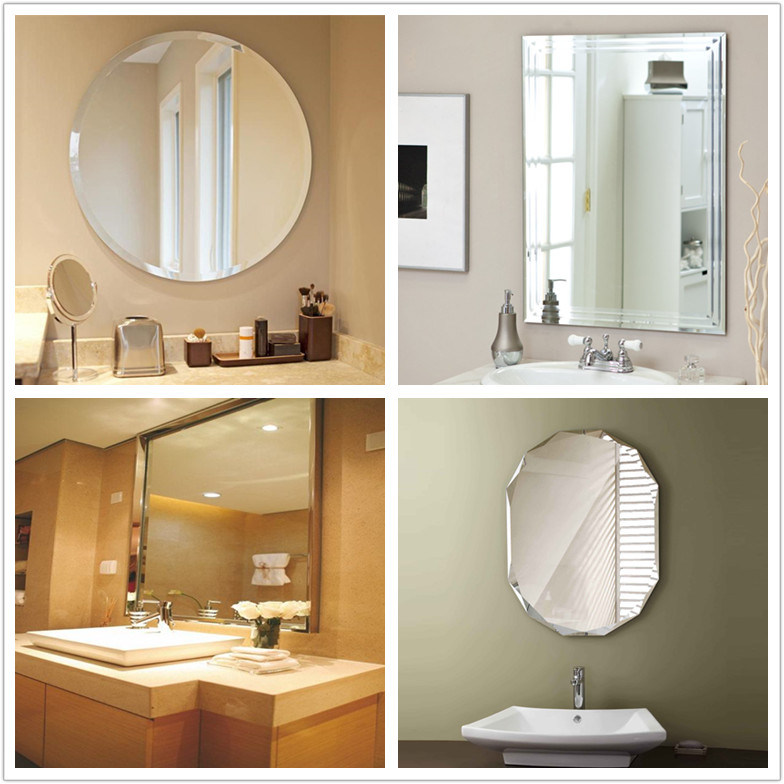 Rectangle Aluminum Bevelled LED Wall Mirror Spell Mirror