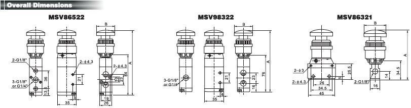 Mechanical Manual Valve (MSV, JMJ, JM, MOV series)