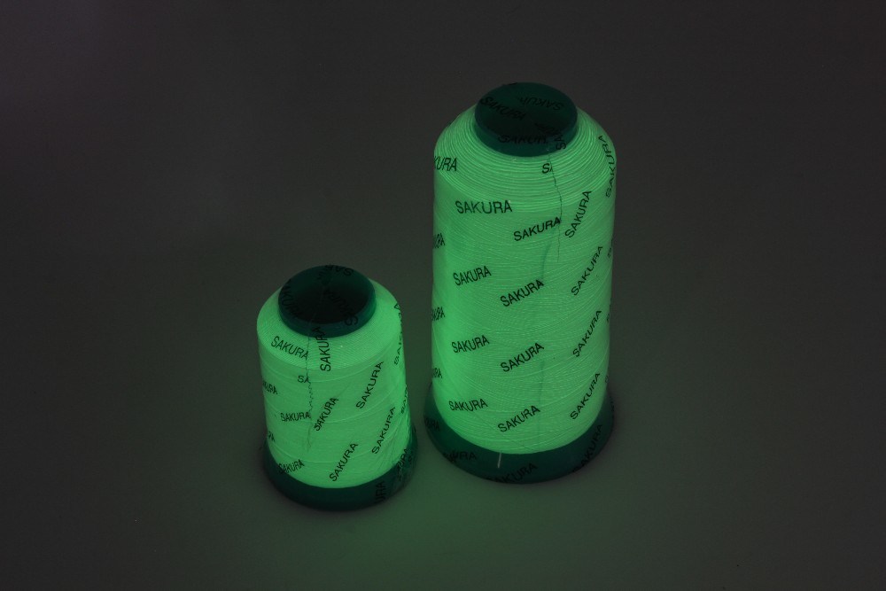 Polyester Luminous Embroidery Thread Glow in The Dark