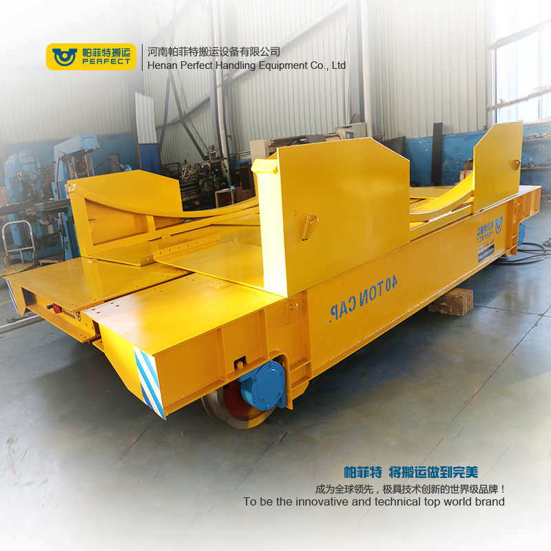 Heavy Material Transfer Trolley in-Plant Use Rail Guided Transfer Cart