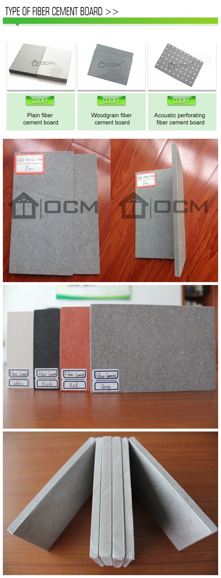 Sound Insulate Soundproof Fiber Cement Siding for Exterior Wall