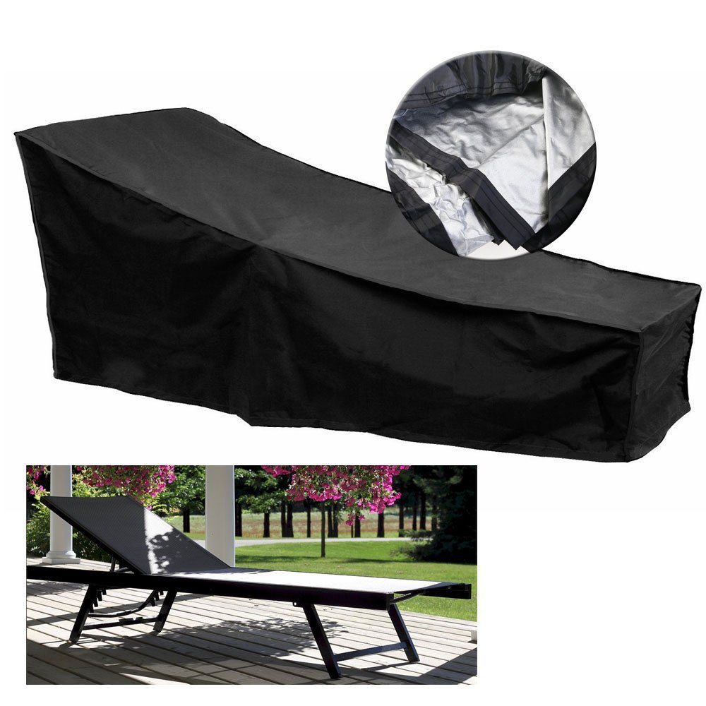 Patio Chaise Lounge Covers, Durable Outdoor Waterproof Beach Towel Lounge Chair Cover