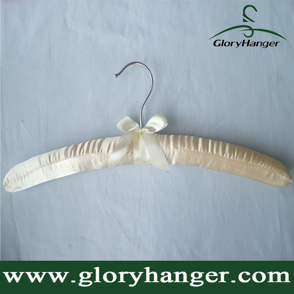 Cotton Hanger Padded Hanger for Female Clothing, Satin Hanger Lace Hanger Wholesale