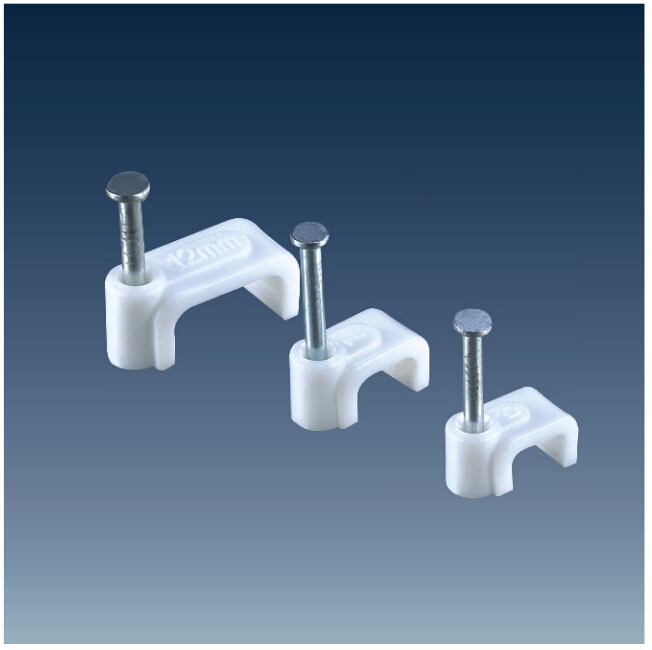 Plastic Flat Nail Cable Clip