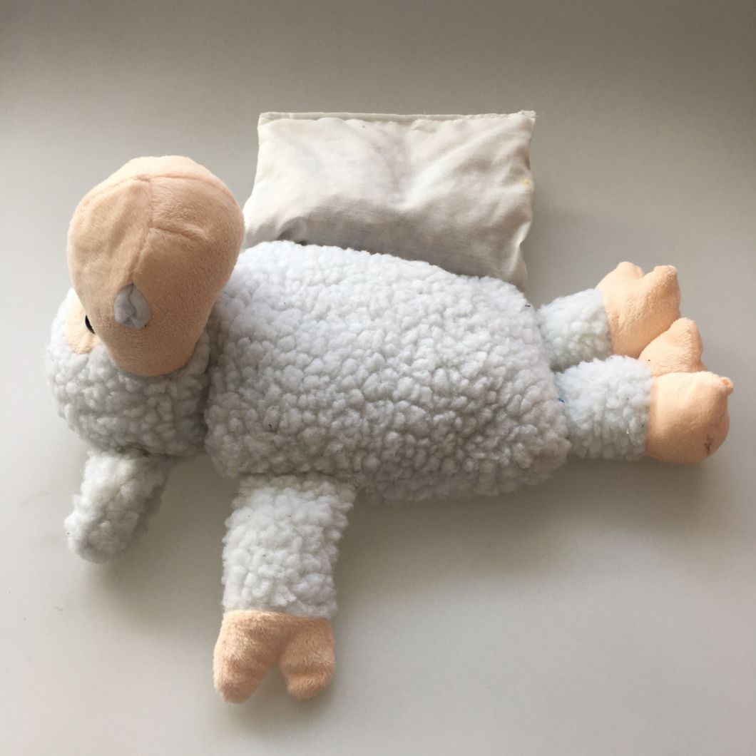 Mini Plush Sheep Cover with Heat Bag