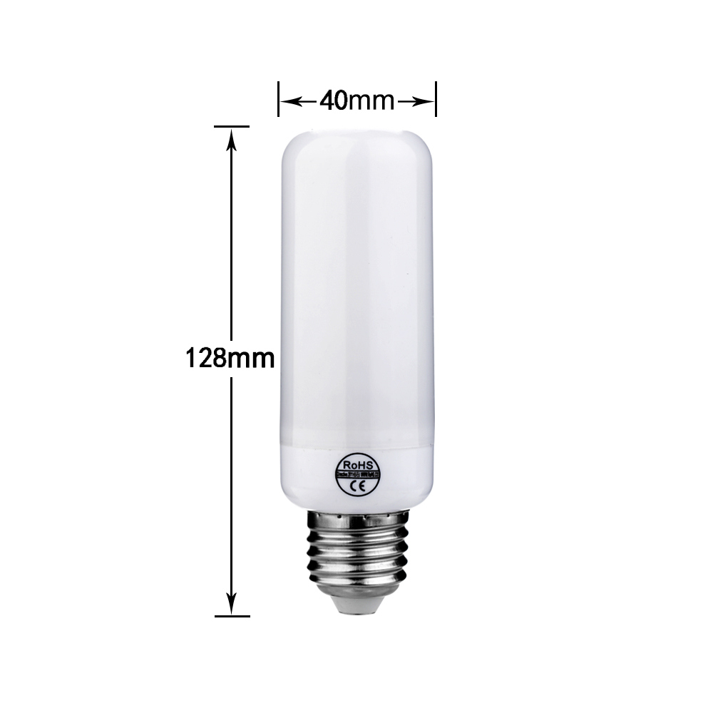 5W E26 Flame Lamp with 3 Modes+Gravity Sensor LED Fire Flame Bulbs Flame Light