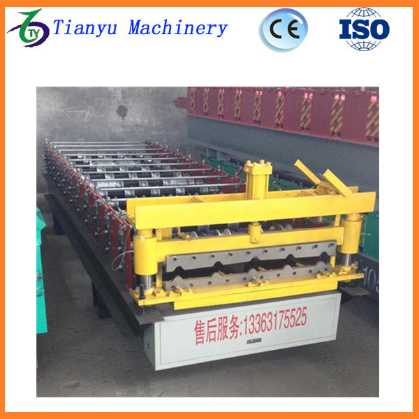 Gear Box Type Color Steel Ibr Roof Sheet Roll Forming Machine