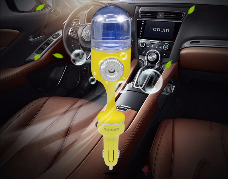 Car USB Charger Air Humidifier Diffuser Essential Oil Ultrasonic Aroma Mist Purifier