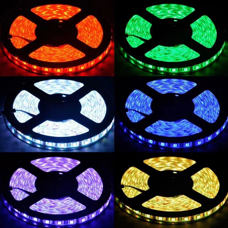 RGB Waterproof SMD5050 LED Flexible Strip Lights for Market/Hotel/Shop Decoration