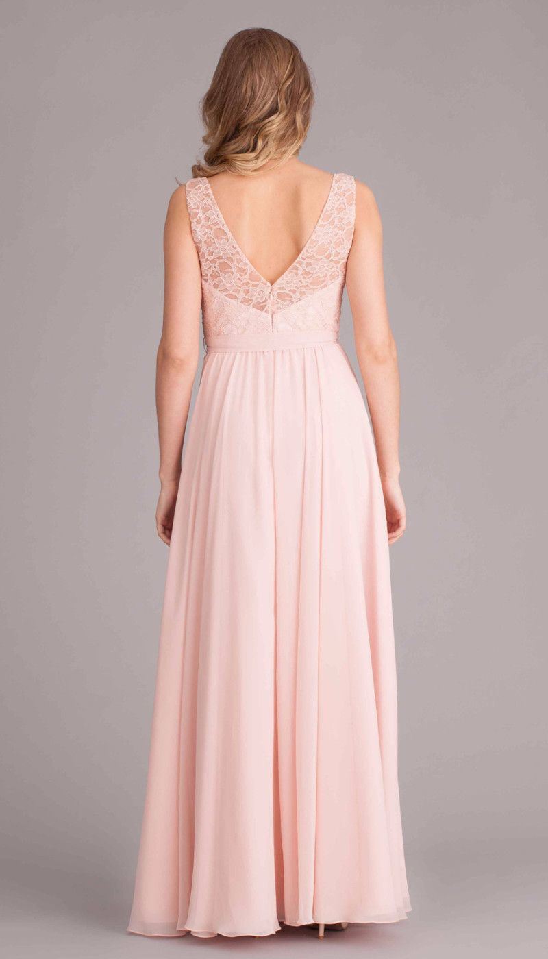 Lace Prom Formal Gowns Chiffon A-Line Bridesmaid Evening Dresses J402