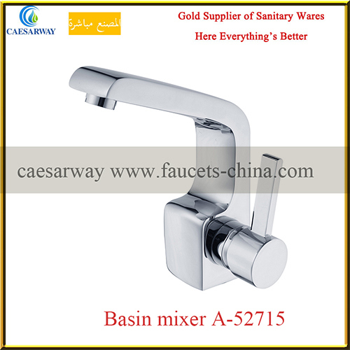 Brass Single Handle Sanitary Ware Chrome Bathroom Basin Water Tap