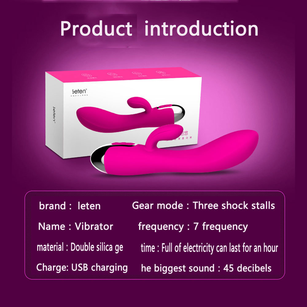 Dildo Vibrator Waterproof Powerful G Spot Clitoris Stimulator Adult Sex Toys for Women Internal and External Double Shock