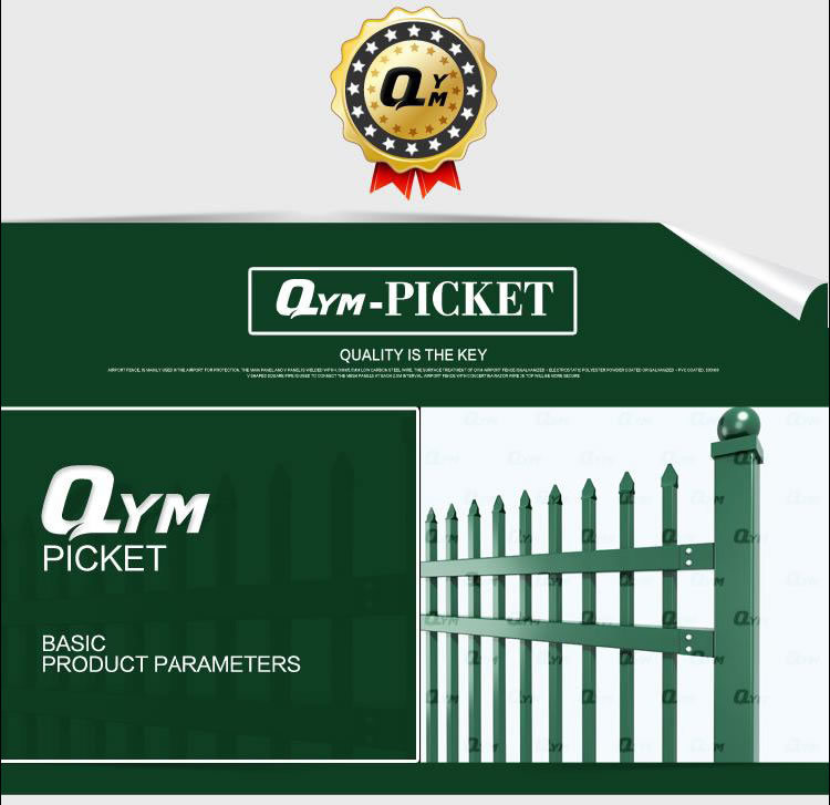 PVC Welded Metal Picket Fence/ Welded Aluminum Picket Fence