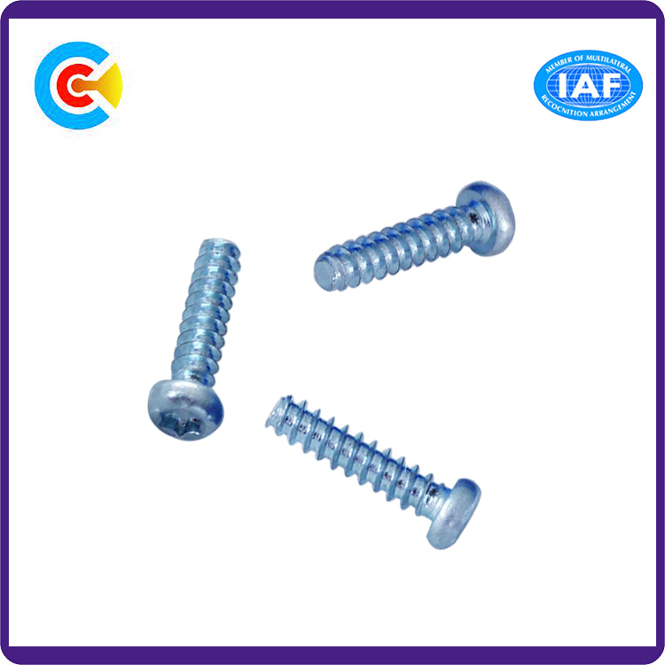 Carbon Steel/4.8/8.8/10.9 Flower Pan Head/Flat Tail Self-Drilling/Tapping Screw for Furniture/Kitchen/Cabinets