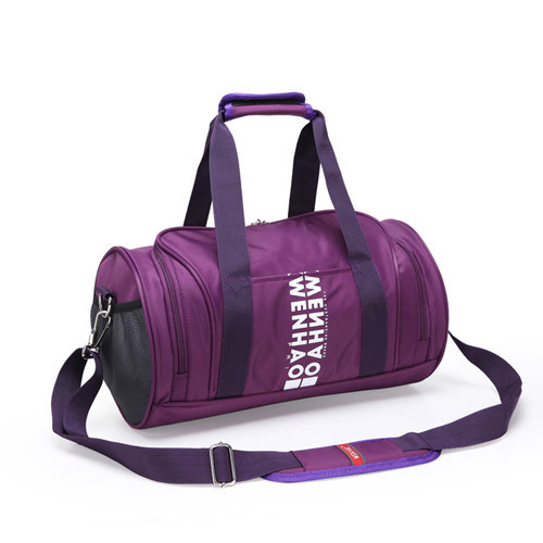 Purple Travel Gym Shoulder Leisure Outdoor Sports Fitness Duffle Bag