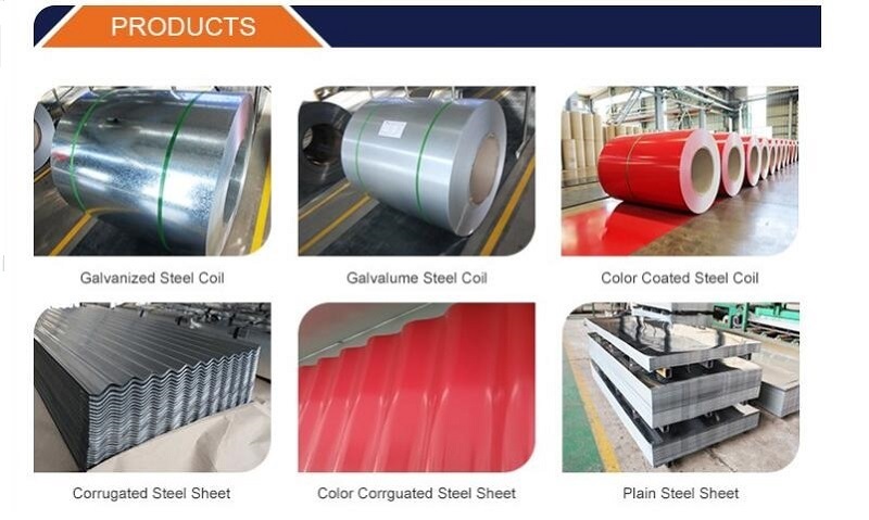 Galvanized Steel Coil / Sheet Corrugated Roofing Sheet Color Steel Coil