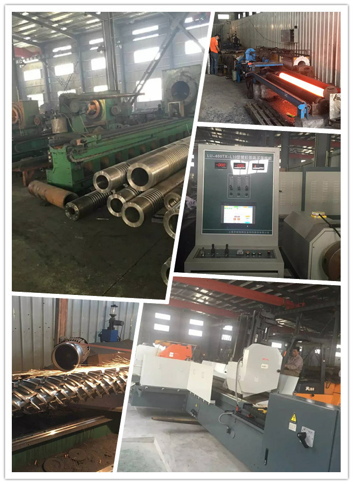 China Plastic Injection Mold Machine Bimetallic Barrel Screw Manufacture
