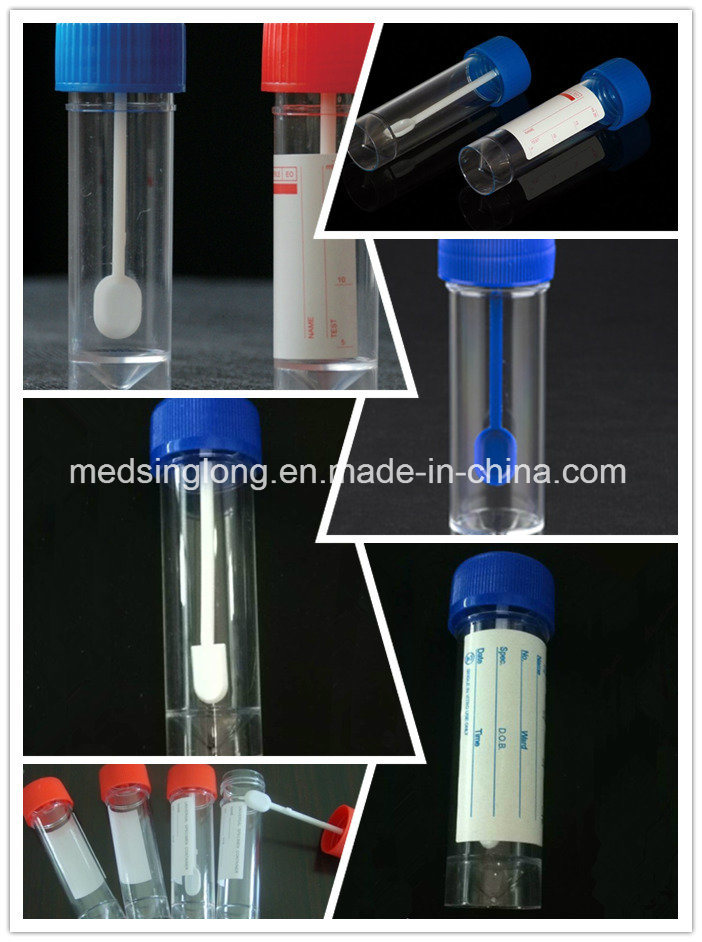 Medsinglong Plastic Specimen Stool Container 30ml, 40ml, 60ml, 120ml Disposable Urine Containers/Specimen Cup Msll010