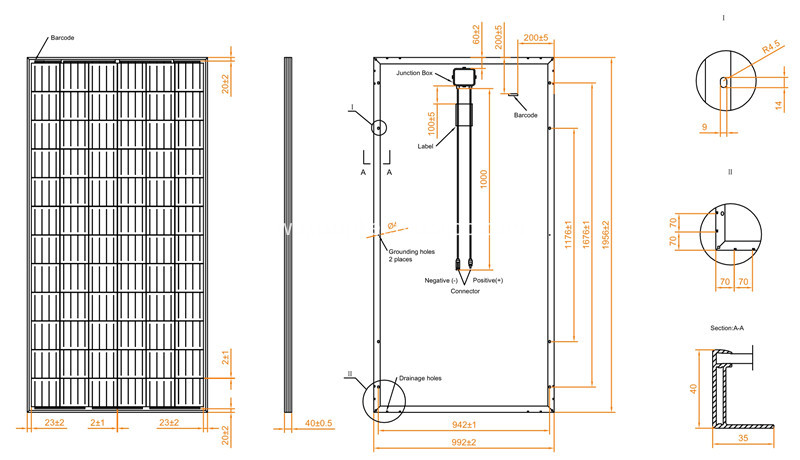 Солнечная панель 340 Вт Poly JA Solar Panel 340W Poly JA