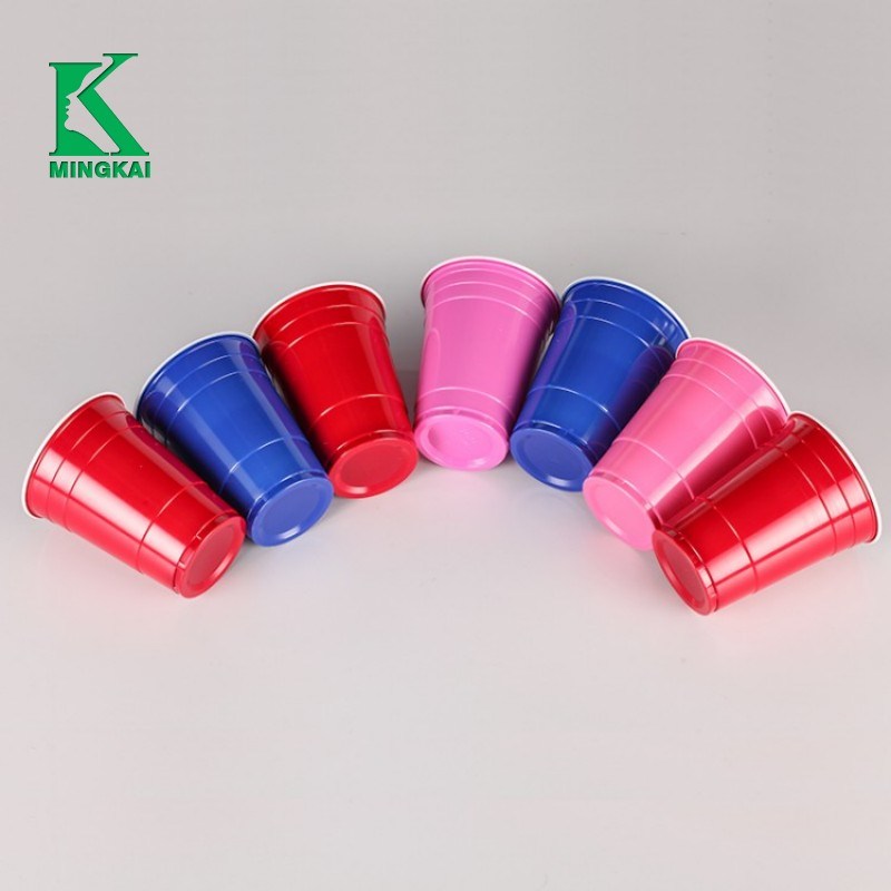 16oz Disposable Printed PS Plastic Cup for Cold Drink