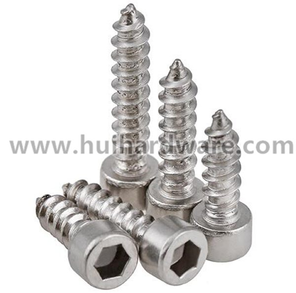 SUS 304 Stainless Steel Socket Cap Head Self Tapping Screw