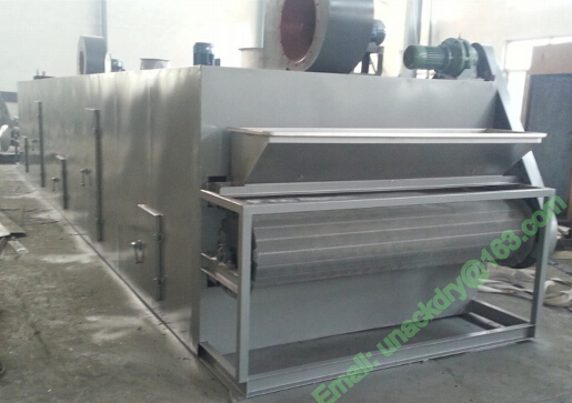 Continuous Hot Air Dryer for Tea Leaves and Herbal